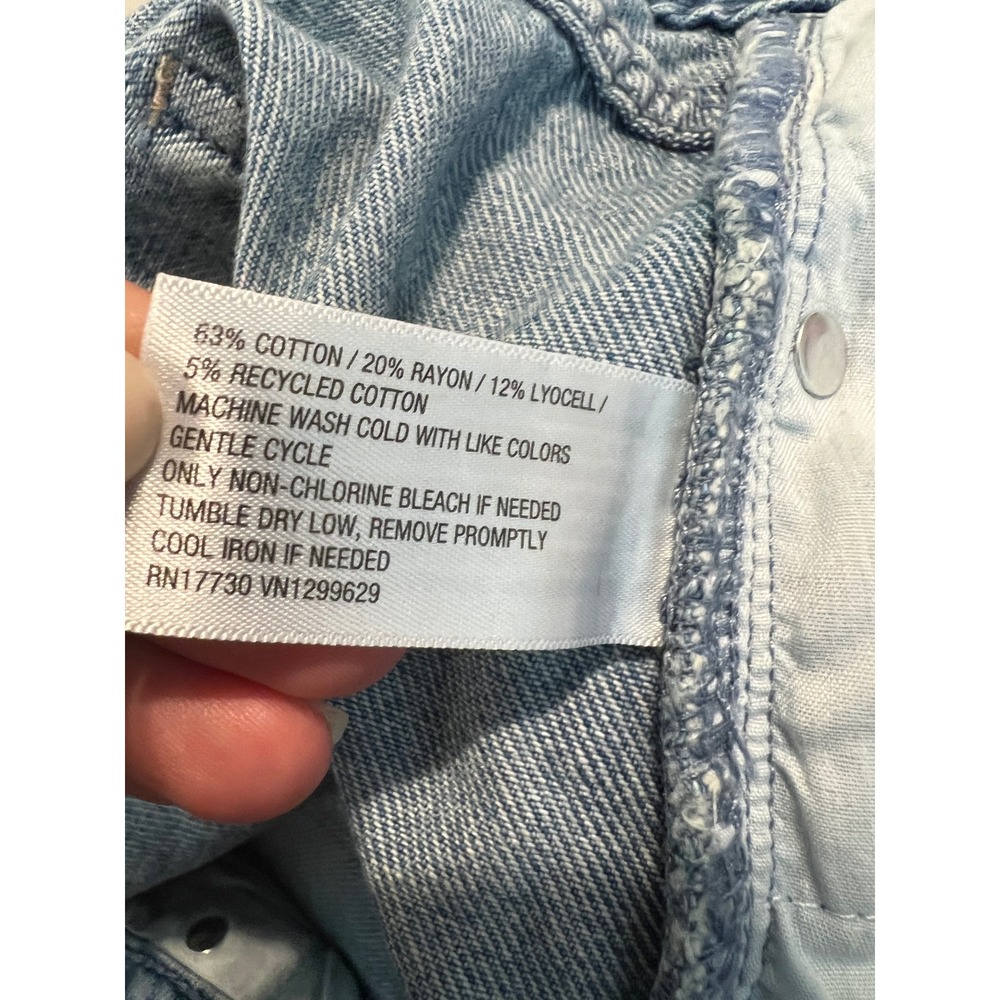 Wild Fable Womens Plus Size 24 Mid Rise Ultra Wide Leg Distressed Jeans Blue NWT - Picture 8 of 10